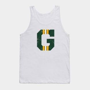 Green Bay G, vintage - white Tank Top